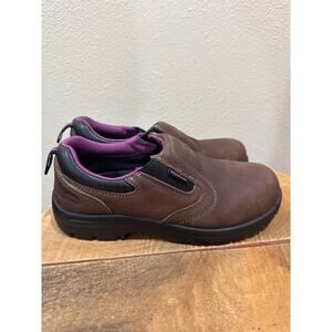Avenger Women's A7165 Foreman composite toe waterproof slip-on work shoe 9 wide